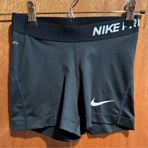 Nike Black Women's Bike Shorts with Reflective Swoosh